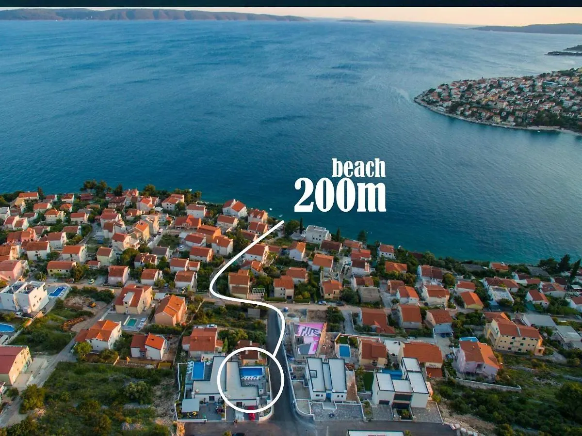 Holiday Home Olive Exclusive - 8 People, Heated Pool, Okrug Gornji, Sea View Trogir Croatia