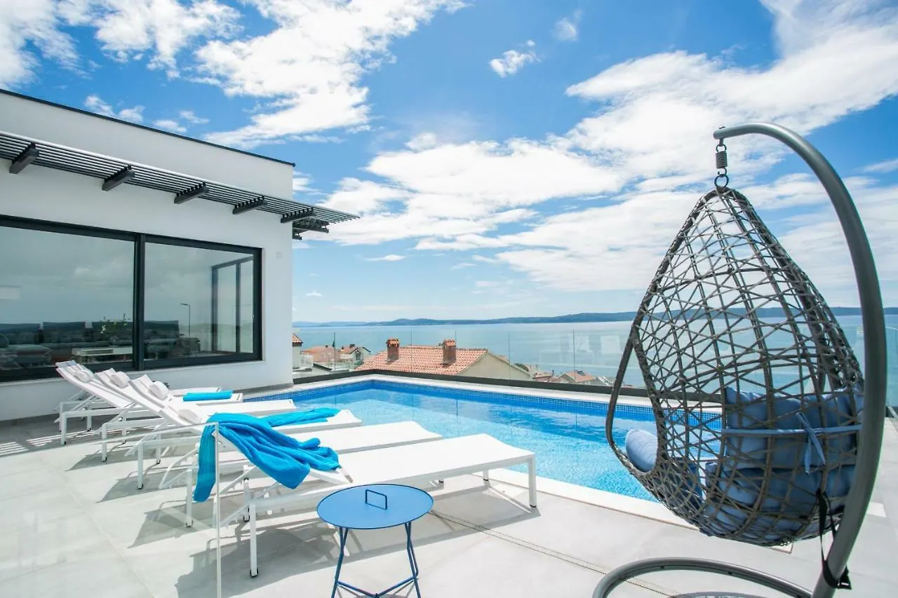 Holiday Home Olive Exclusive - 8 People, Heated Pool, Okrug Gornji, Sea View Trogir Villa